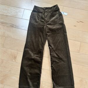 The Colette Corduroy Full-Length Wide-Leg Pants by Maeve